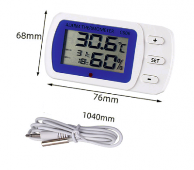 C606 high temperature reminder thermometer and hygrometer