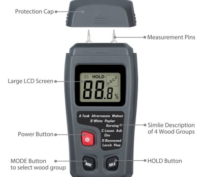 Digital LCD Wood Moisture Meter